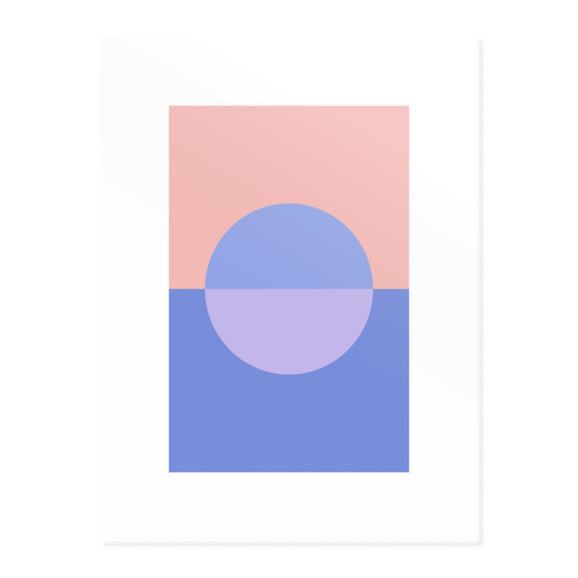 Sunset - Dusky Blue Peach