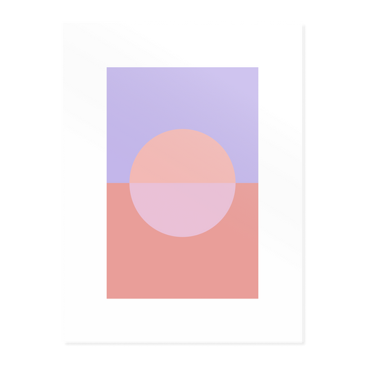 Sunset - Dusky Peach Purple